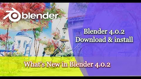 blender4 download and install what
