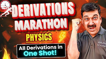 ⚡ 12th Boards 2026: Derivations MARATHON Begins! | Full Physics in ONE SHOT 🔥