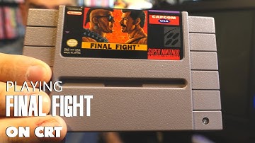 Final Fight for SNES on a CRT (Memory Lane)