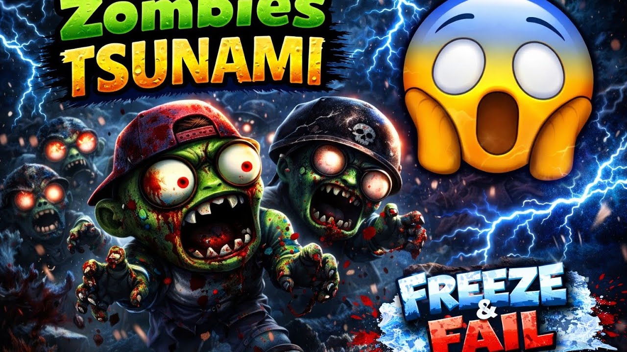 Can I Survive This Zombie Tsunami?! 😨 | Freeze & Fail