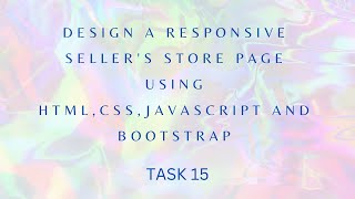 Web Project Task 15 | 1st Year |  Semester 1 |Java Institute |