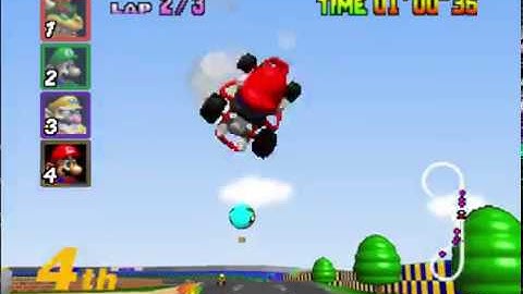 Mario Kart 64 CPUs spam fake item boxes! - Gameshark codes