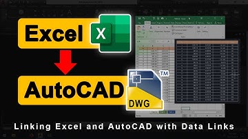 Linking Excel and AutoCAD with Data Links | Step-by-Step Tutorial 🎯