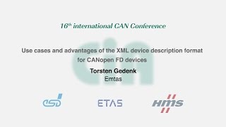 iCC 2017 — Use cases and advantages of the XML device description format for CANopen FD devices screenshot 5