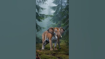 A hybrid of a tiger and an elephant, becoming a unique #animals