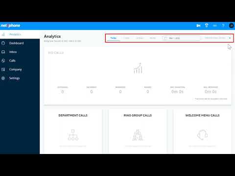 Net2Phone Admin Portal: Analytics