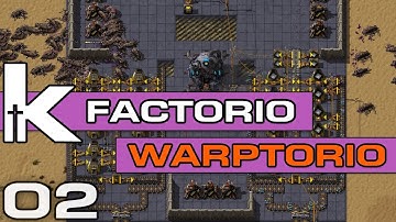 Factorio 0.17 | Warptorio Mod Ep 02 | Setting up Portable Smelting