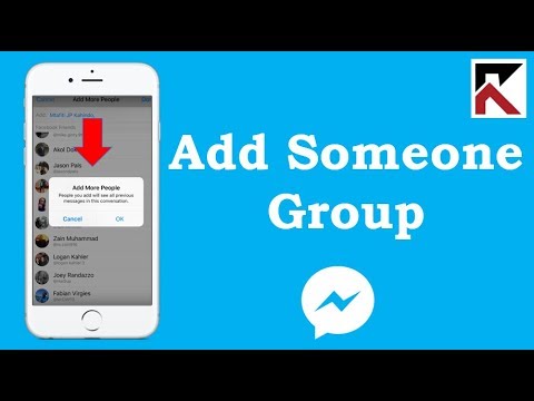 How To Add Someone In A Facebook Messenger Group Conversation Iphone Youtube