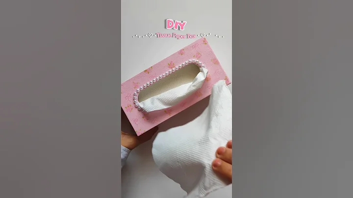 Diy Cute Tissue Box 📦🌸|| Reuse Of Old Mobile Box #shorts #aesthetic #craft #art #decor #diy