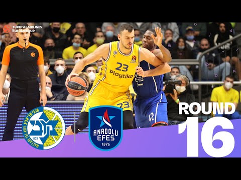 Larkin's 26 points push Efes to beat Maccabi! | Round 16, Highlights | Turkish Airlines EuroLeague