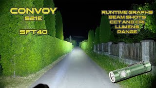 Convoy S21E SFT40 new flashlight review in HDR | Night shots and runtimes | Comparison screenshot 4