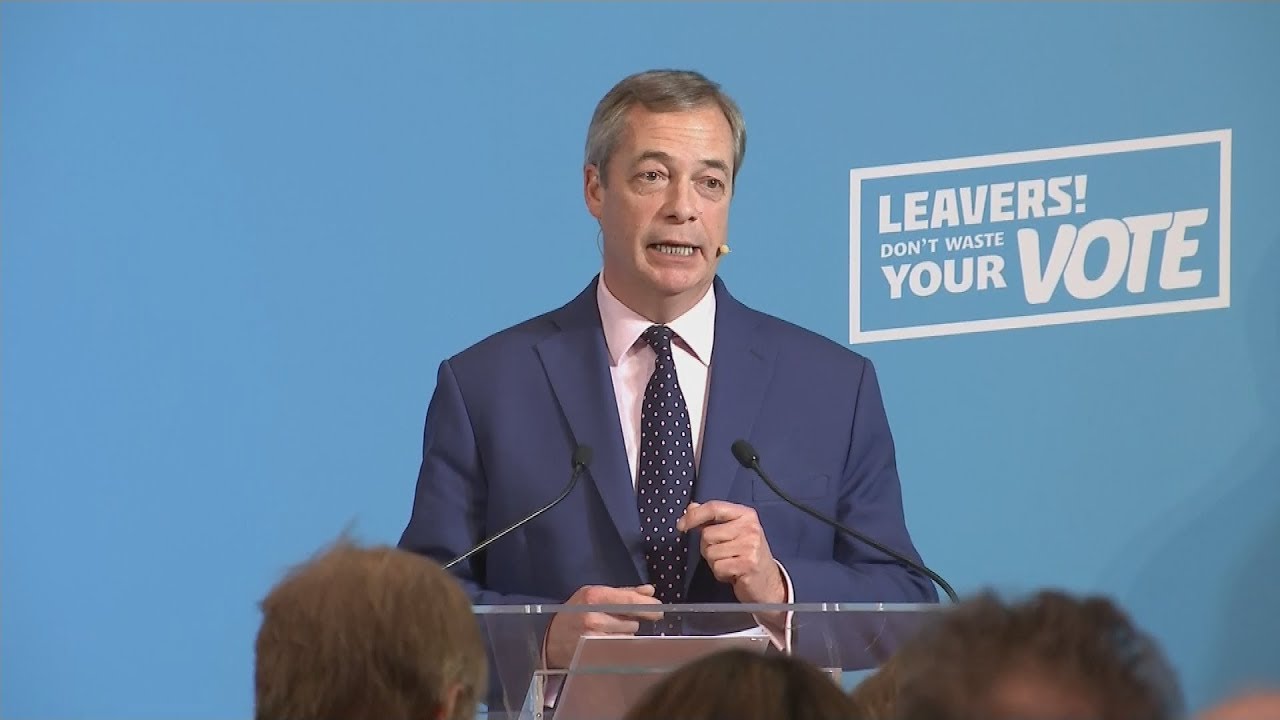Campaign Live: Nigel Farage makes campaign speech in London | ITV News