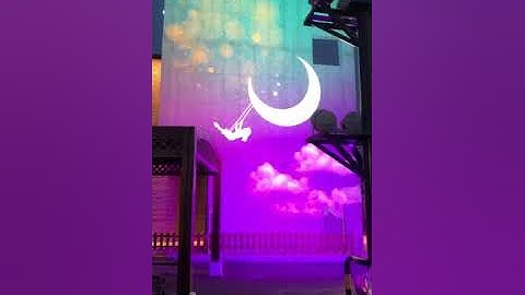 collocation with a gobo projector and spotlight, that will creative a unique visual experience