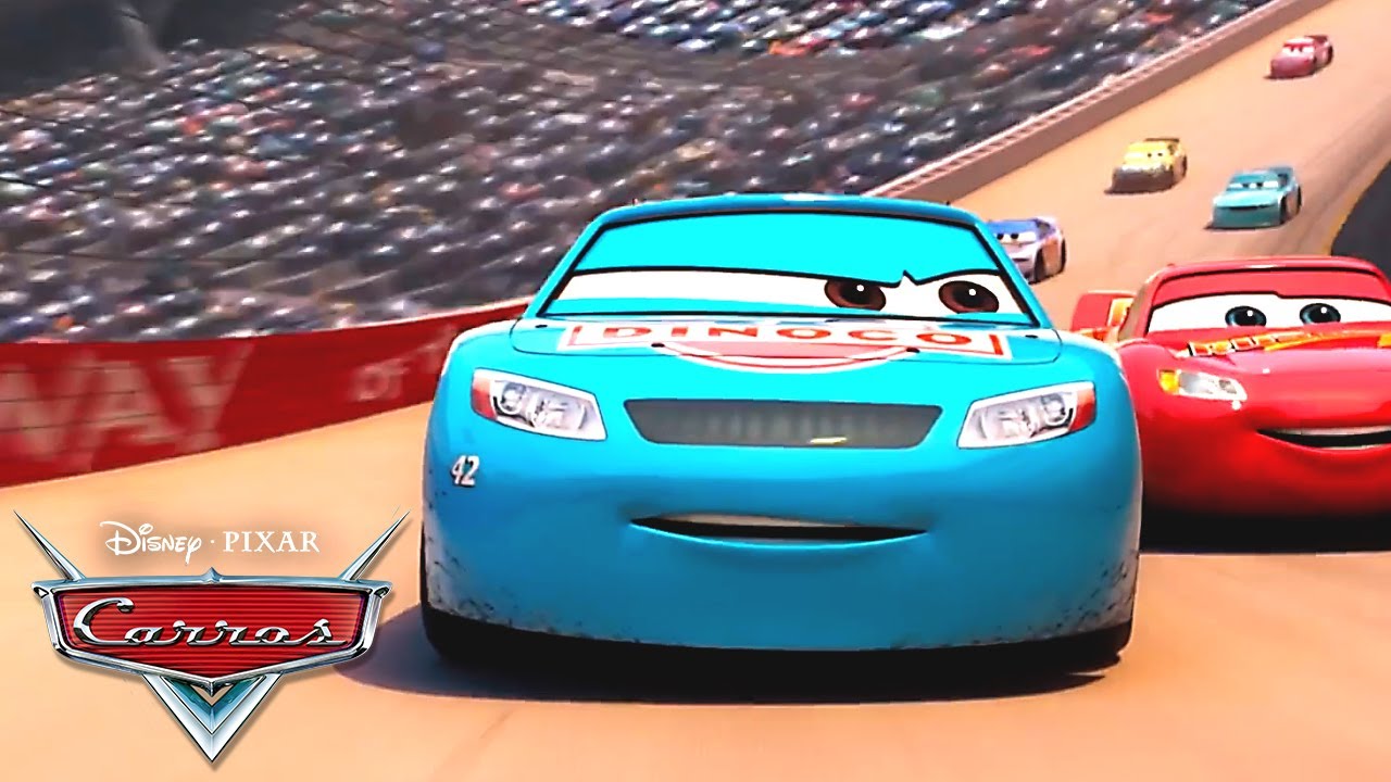 A corrida de abertura  Pixar Carros 