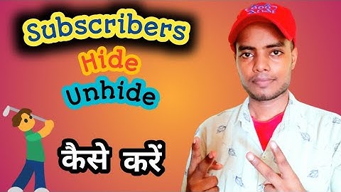 How To Hide And Unhide Subscribers On YouTube | Subscribers Hide Kaise Kare In 2021