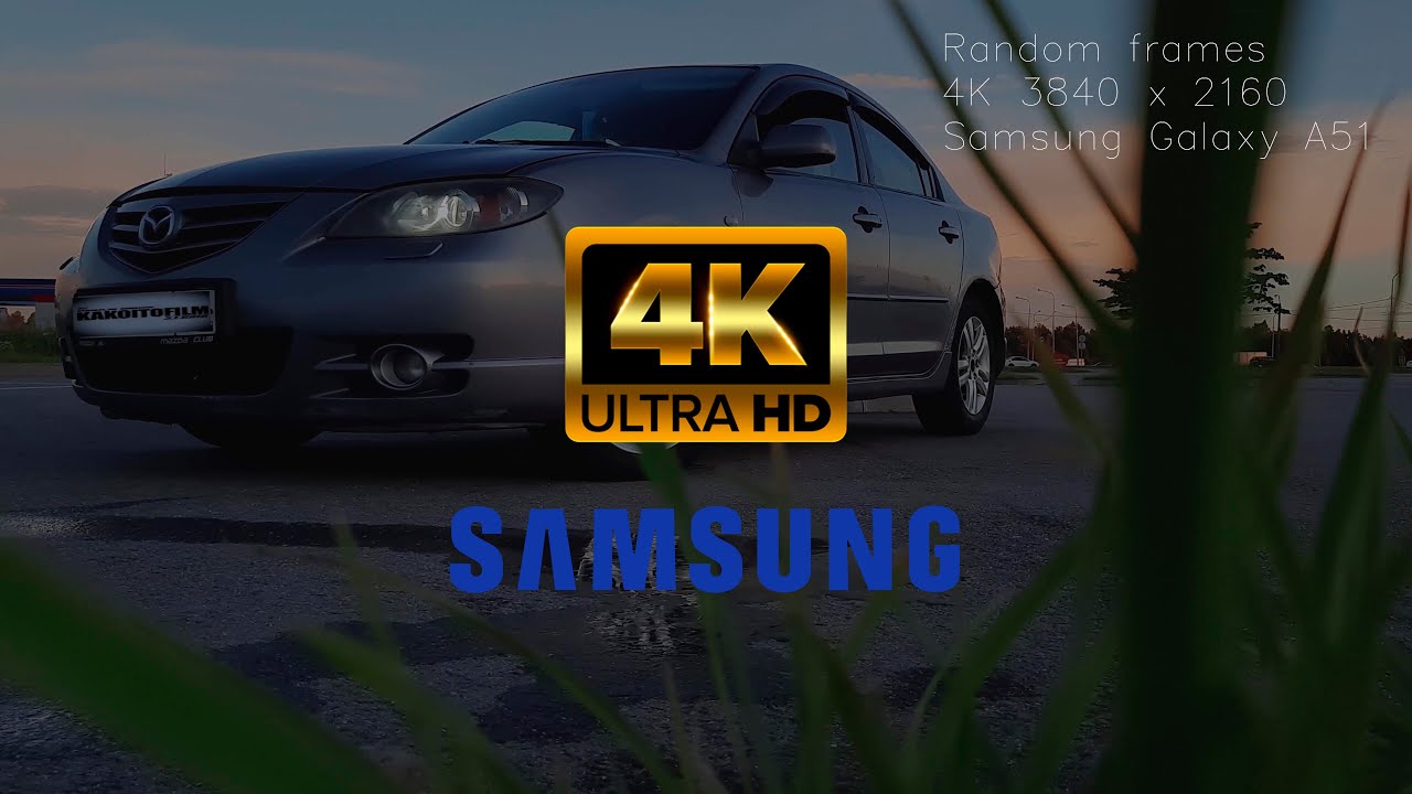 4K ! Samsung Galaxy a51 video test stabilization Cinematic video test