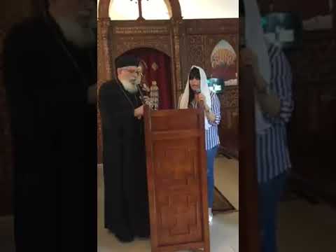 المرنمه مريم القمص يؤانس مع القمص يؤانس بطرس