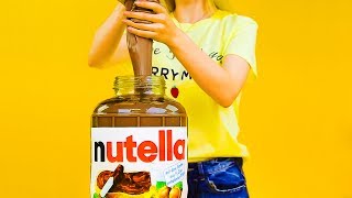 13 CUTEST DIYs YOU CAN MAKE AT HOME || DIY GIANT NUTELLA CRAFT