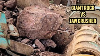 Big Red Rocks Crushing | Grinding Stones| Rock Crusher in Action | Satisfying Stone Crushing