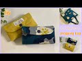 コンパクトエコバッグ作り方, Compact,foldable shopping/Ecobag , 収納ポケット付きエコバッグ作り方, easy sewing tutorial,diy