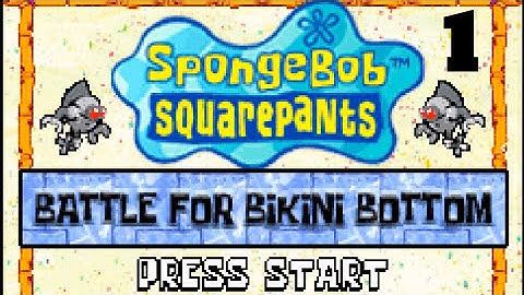 Spongebob Squarepants Battle for Bikini Bottom (GBA) Part 1 When Robots Attack