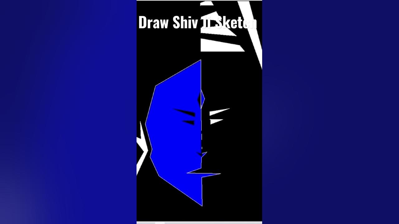 How to draw Mahadev Sketch Using Python ️ #shorts #mahadev #short # ...