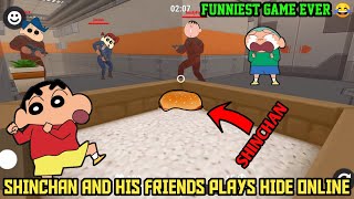 Shinchan and his friends plays hide and seek in hide online😂 | shinchan use 999 iq 😈 | funny game😂 screenshot 3