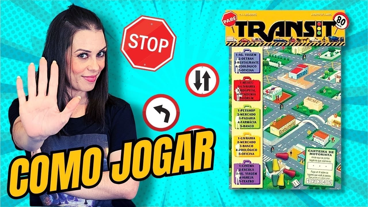 COMO JOGAR TRÂNSITO - UM JOGO SUPER BARATO E MUITO DIVERTIDO 