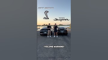 The LOUDEST GT500 EVER vs. Mk5 Supra REV BATTLE! #toyotasupra #toyota #supra #mustang #ford