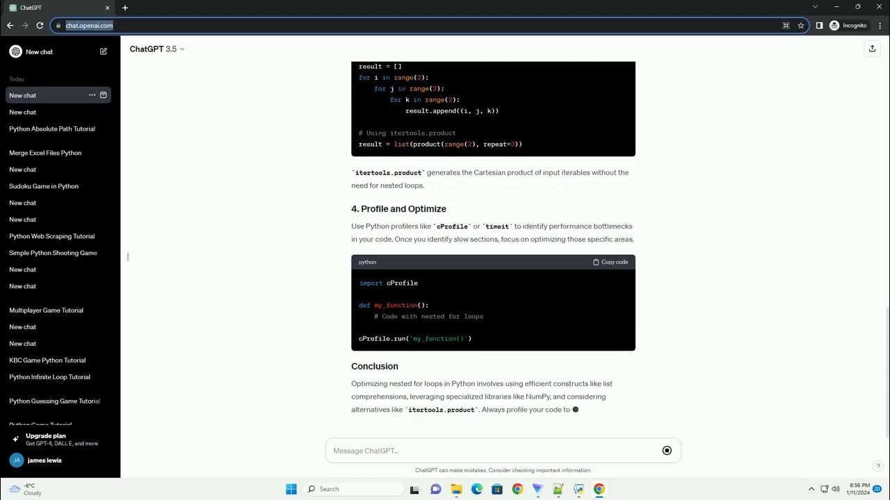 how to optimize nested for loops in python - YouTube