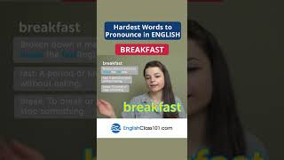 Hardest Words to Pronounce in English: Breakfast #shorts #english #englishclass101