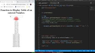 14- INPUT A NUMBER IN TEXTBOX WITH VALIDATION AND PRINTING ITS TABLE ON BROWSER USING JAVASCRIPT