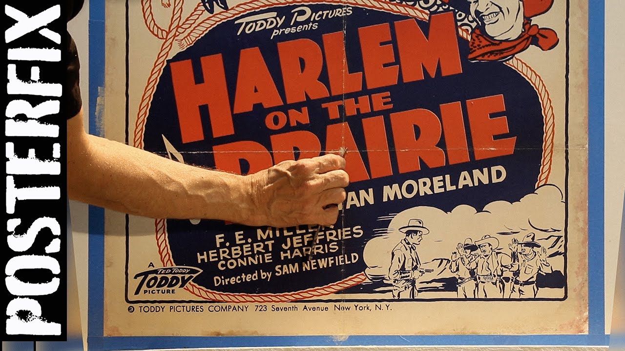 RESTORING - HARLEM on the PRAIRIE - 1937 All-Black Western Poster Fix