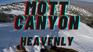 Skiing Mott Canyon and Killebrew Canyon   Skiing Heavenly Ski Resort 2023   Lake Tahoe