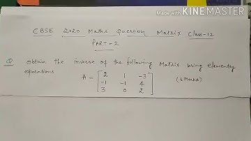 How to find Inverse of 3×3 matrix using elementary transformation