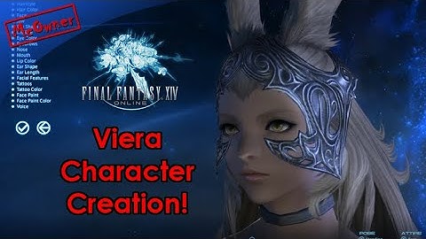 Viera Character Creation! Final Fantasy XIV Shadowbringers Benchmark!