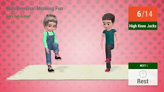 12 mint kids exercise :morning fun.let s get active
