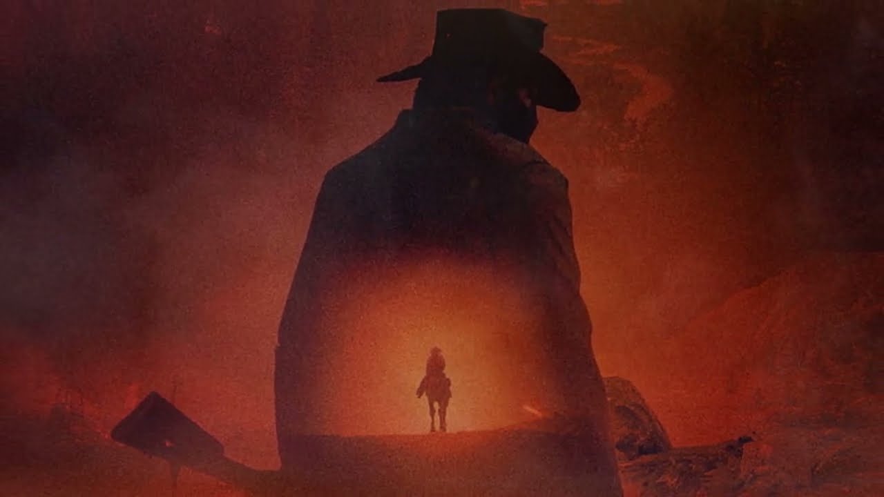 The lone avenger goes as he came - Cowboy orchestra music