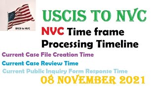 Details NVC Timeframes, Processing Time - November 2021 #USCIStoNVC Update