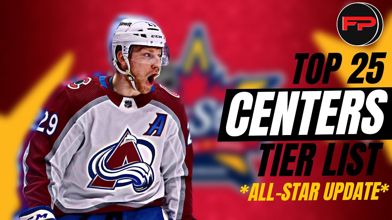 Top 25 Centers Tier List - All-Star Update | Fantasy Hockey 2023/24
