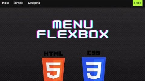 Barra de navegación con flexbox CSS