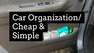 Car Organization /Cheap & Simple/ Car Organization Ideas