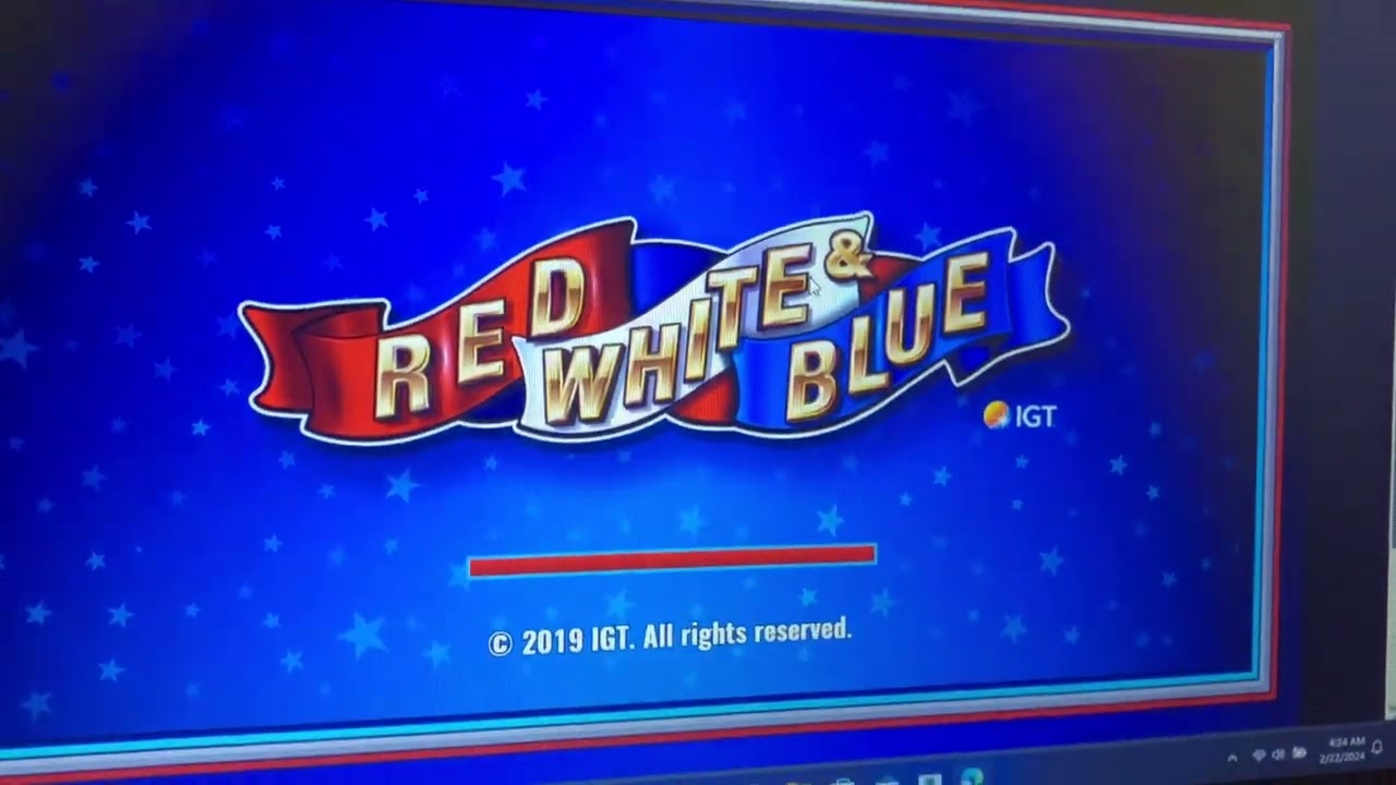 Red white and blue slots play.