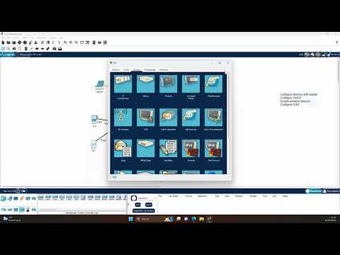 Subnetting project with DHCP and wireless devices with Web Access in Cisco Packet Tracer