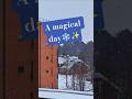 ❄️ Watch the full snowy Uppsala video ☕️ #bakery #snow #winter #semla #sweden