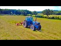Ford 8830 Powershift Turning Hay