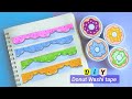 DIY Donut Washi tape/ handmade Washi tape/ easy to make/ paper craft