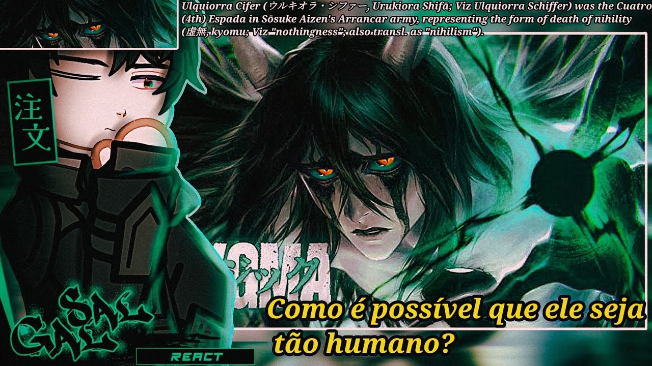 🇧🇷 Shadow Slave React ( Face do Desespero | Bleach | Ulquiorra Cifer | ‎‎‎‎‎⁨@Enygma_Music )