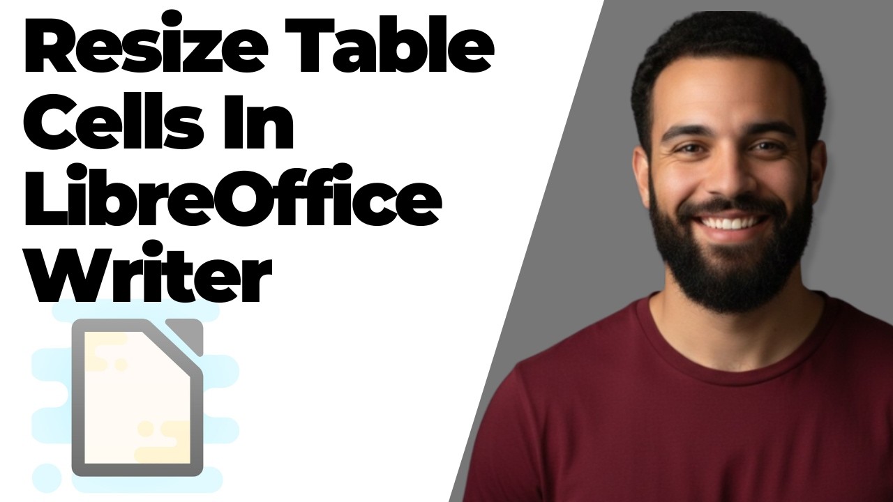 How To Resize Table Cells In LibreOffice Writer (Easy Guide) - YouTube
