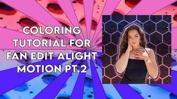 Coloring Tutorial For Fan Edit || Alight Motion pt.2 (hexagon array)